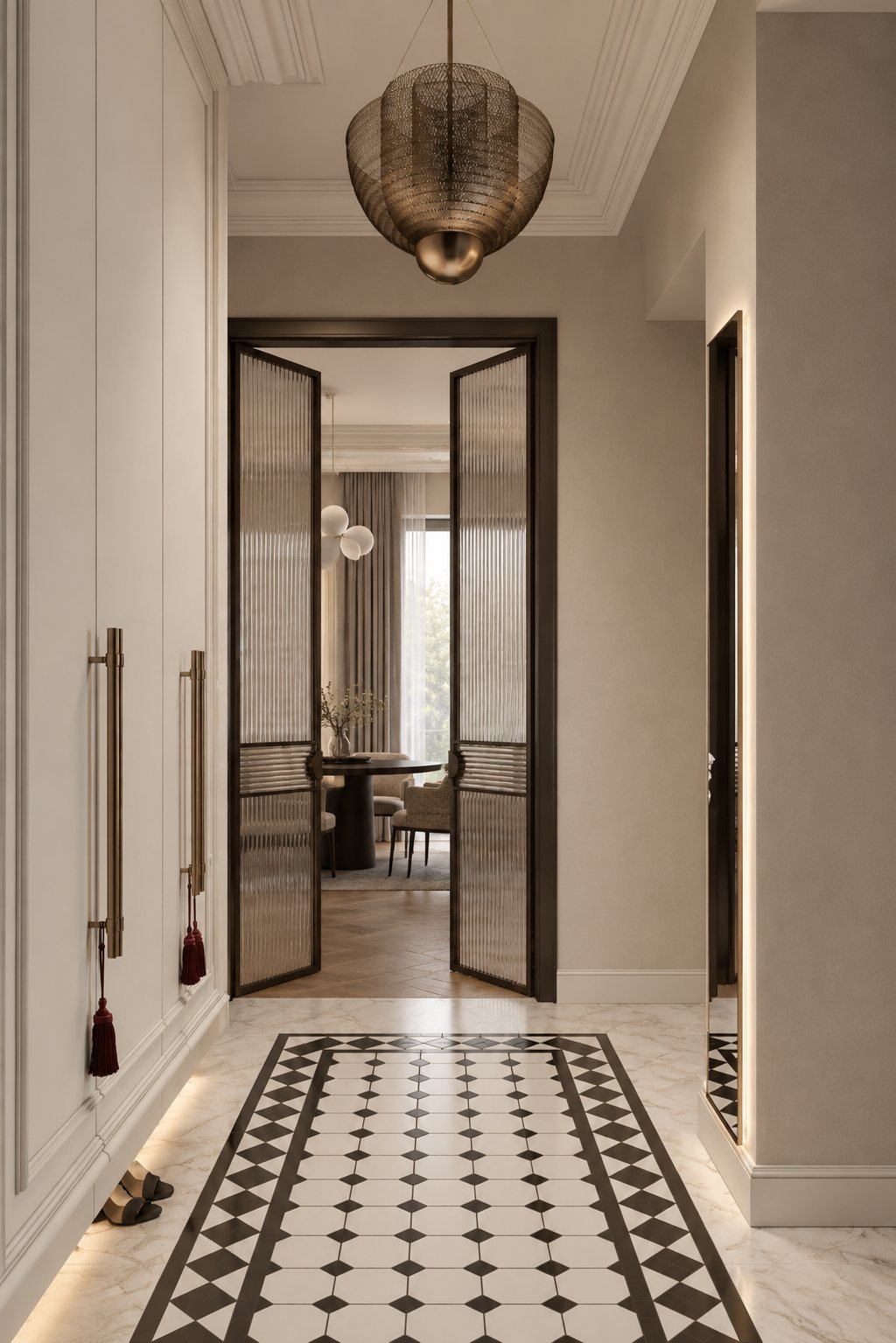 Квартира в Altbau · Неоклассика – Прихожая