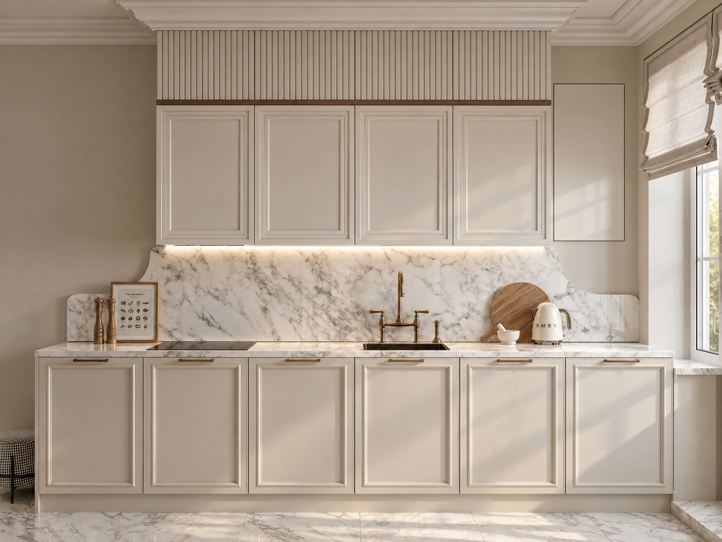 Квартира в Altbau · Неоклассика – Кухня